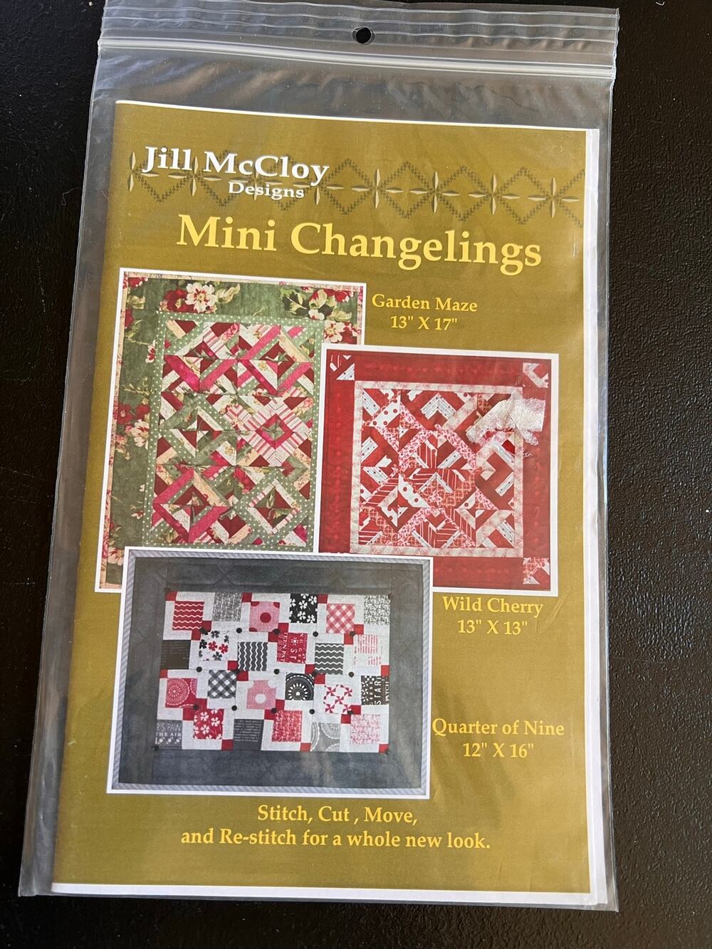 Mini Quilt Pattern Changelings by Jill McCloy Cottage Spring Summer NEW